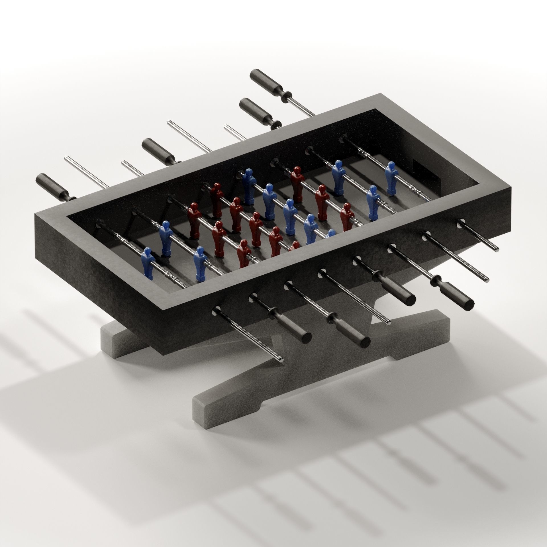 Outdoor Football Table 3D model_1