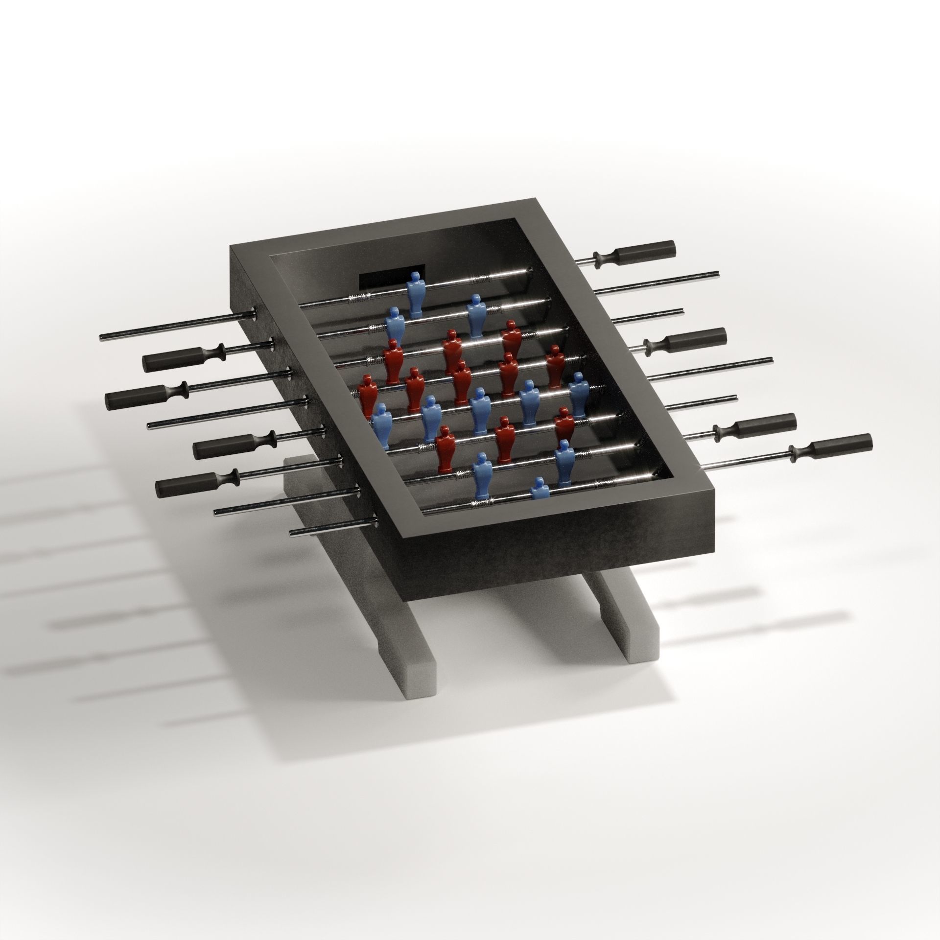 Outdoor Football Table 3D model_3