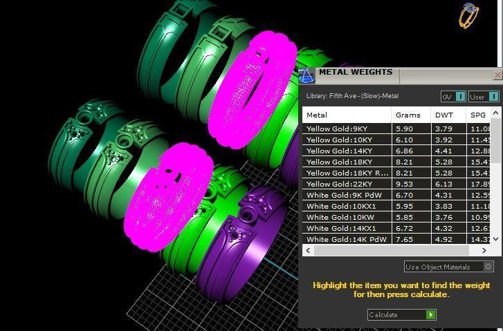 Wedding rings 3D print model_16