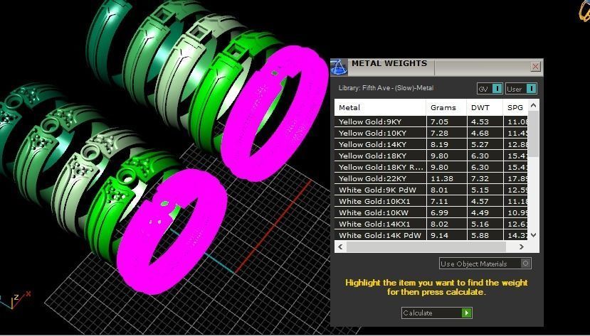 Wedding rings 3D print model_18