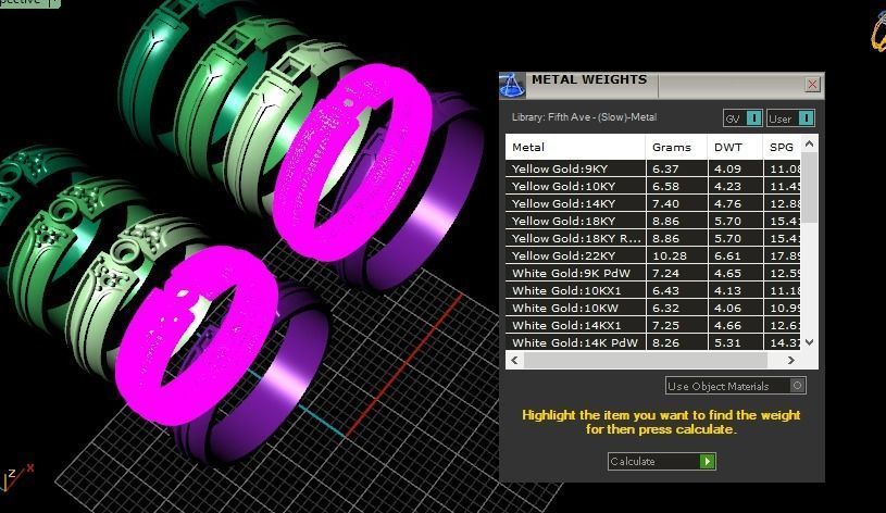 Wedding rings 3D print model_17