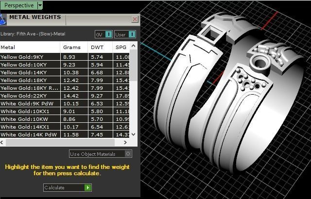 Wedding rings 3D print model_13