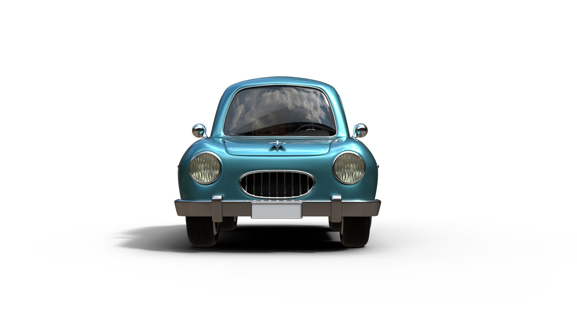 Cartoon Car Rig 3D model rigged | CGTrader