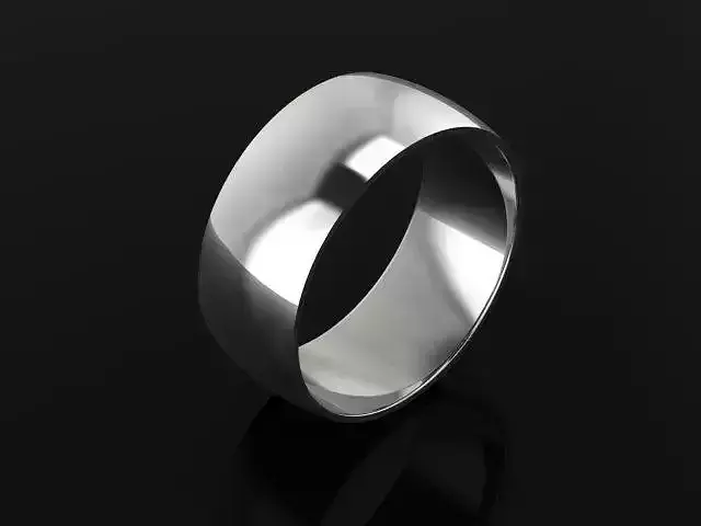 10 Half Round Comfort Fit Band Ring Size 12-13 