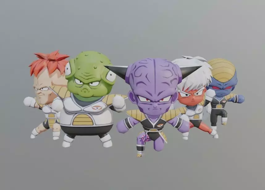 Ginyu Force chibi 3D print model_0