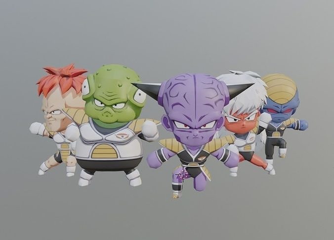 Ginyu Force chibi 3D print model