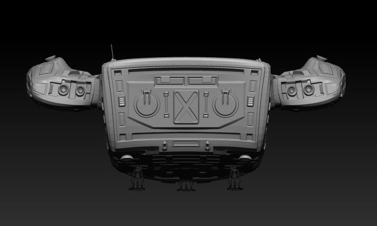 Space Freighter 3D model_7