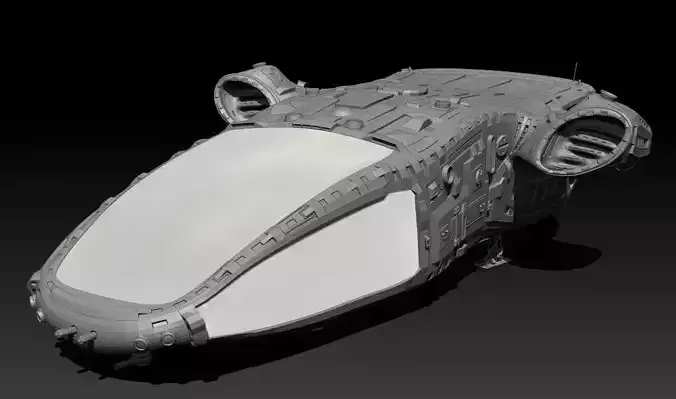 Space Freighter 3D model