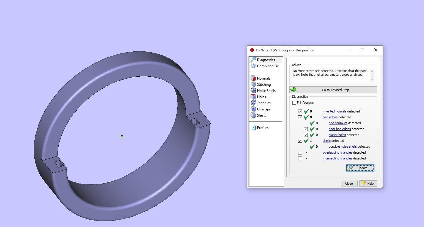 Wedding ring 3D print model_4