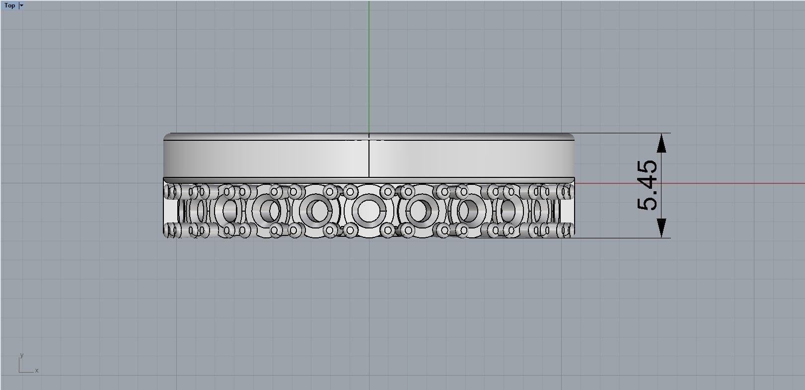 Wedding ring 3D print model_12