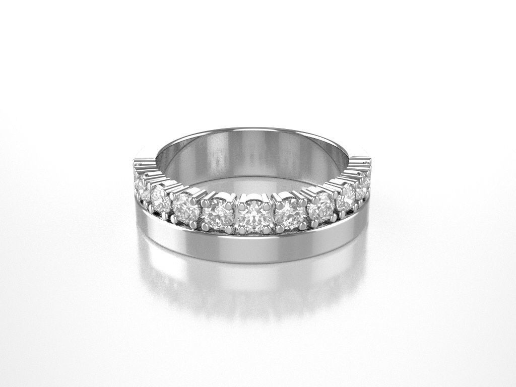 Wedding ring 3D print model_7