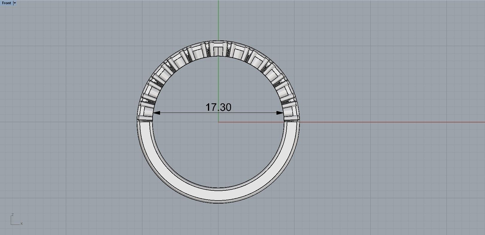 Wedding ring 3D print model_1