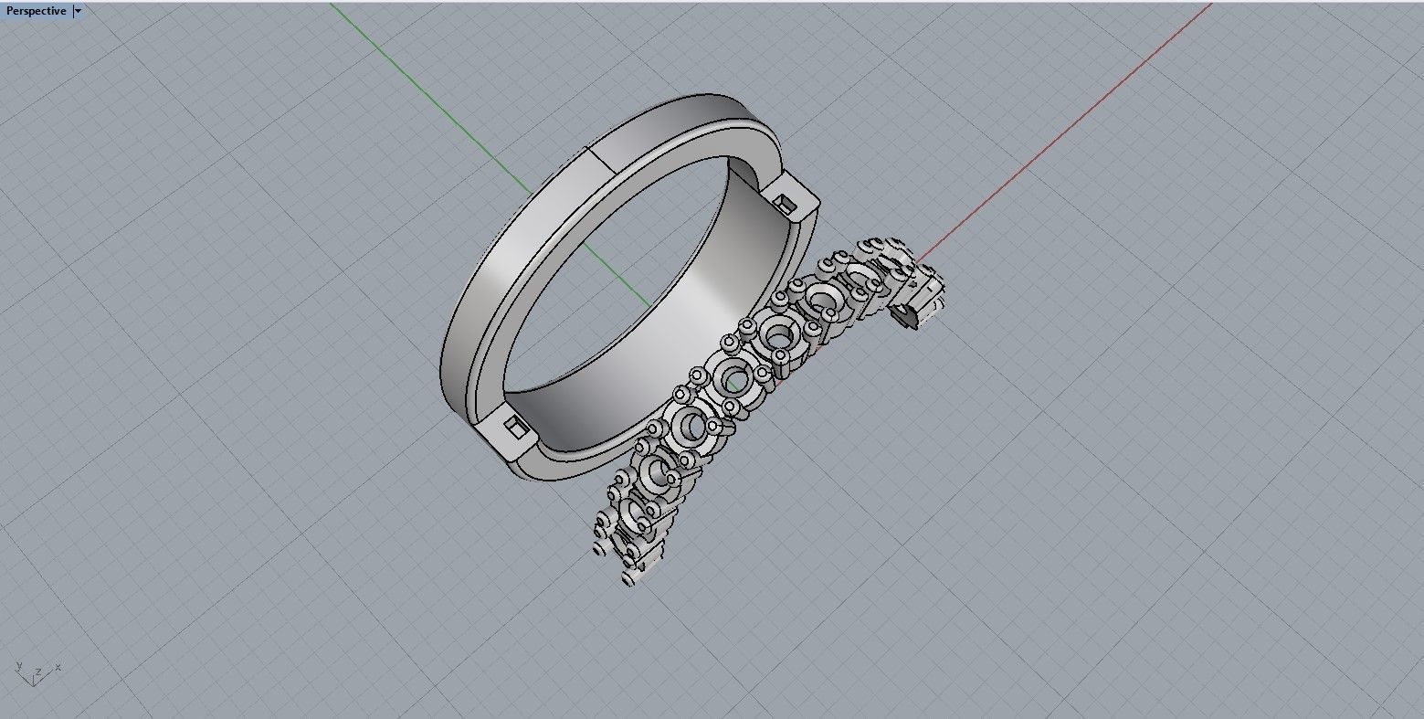 Wedding ring 3D print model_10