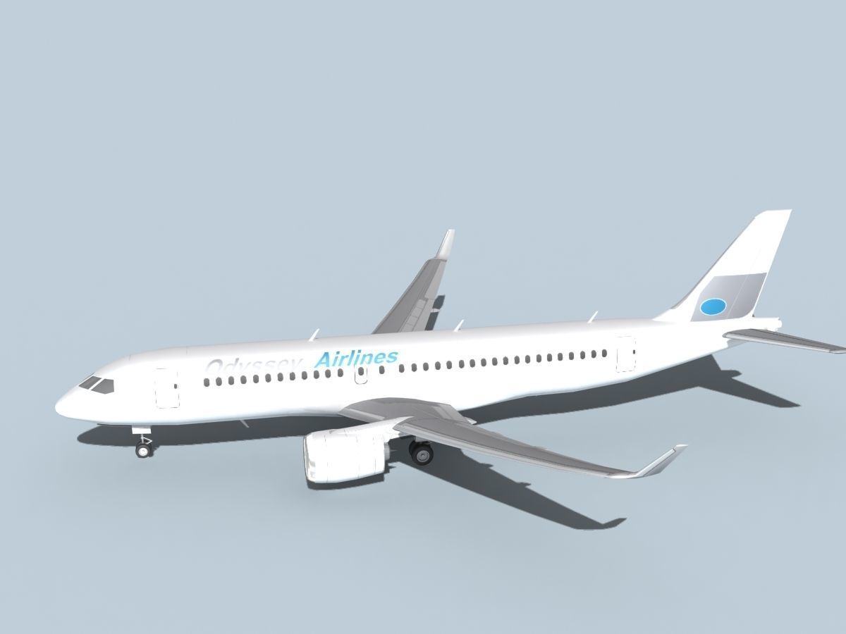Bombardier CS100 Odyssey 3D model_9