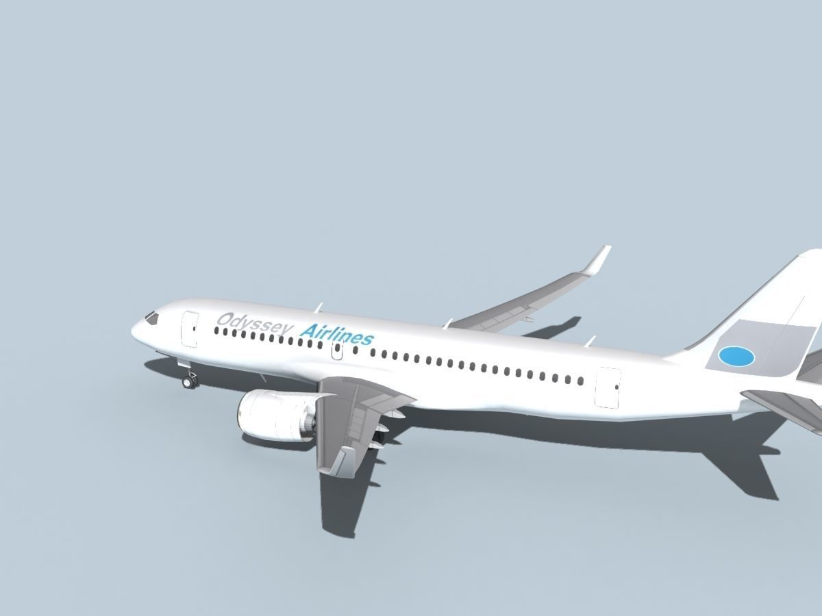 Bombardier CS100 Odyssey 3D model_8