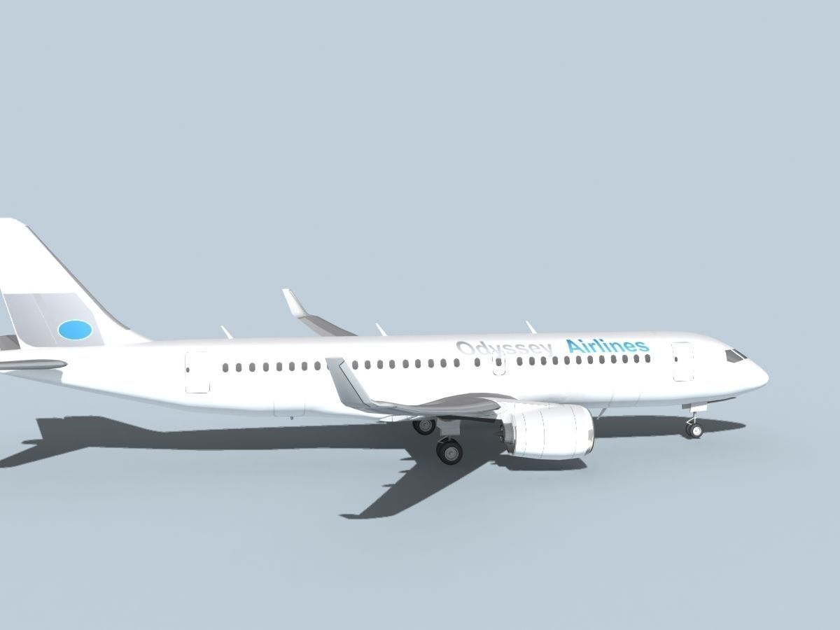 Bombardier CS100 Odyssey 3D model_4