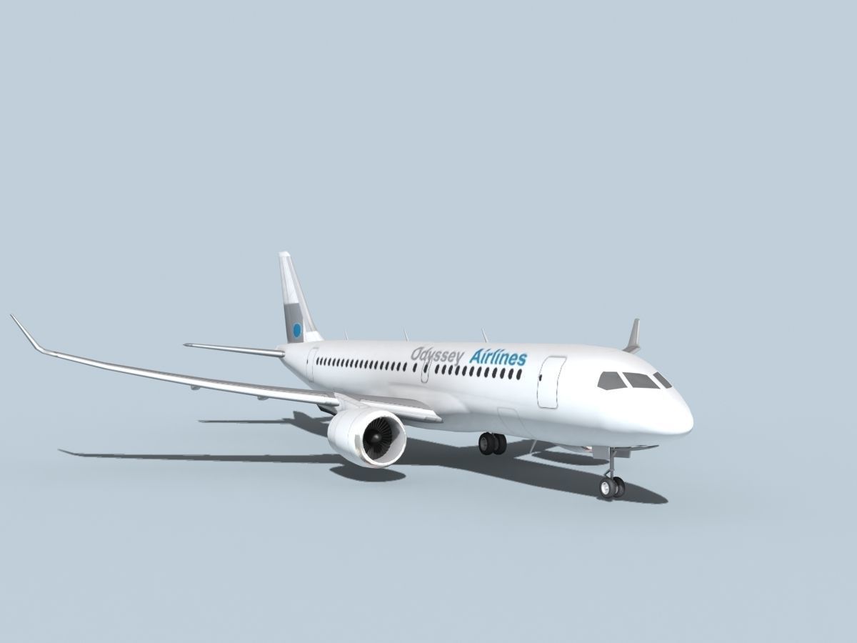 Bombardier CS100 Odyssey 3D model_2