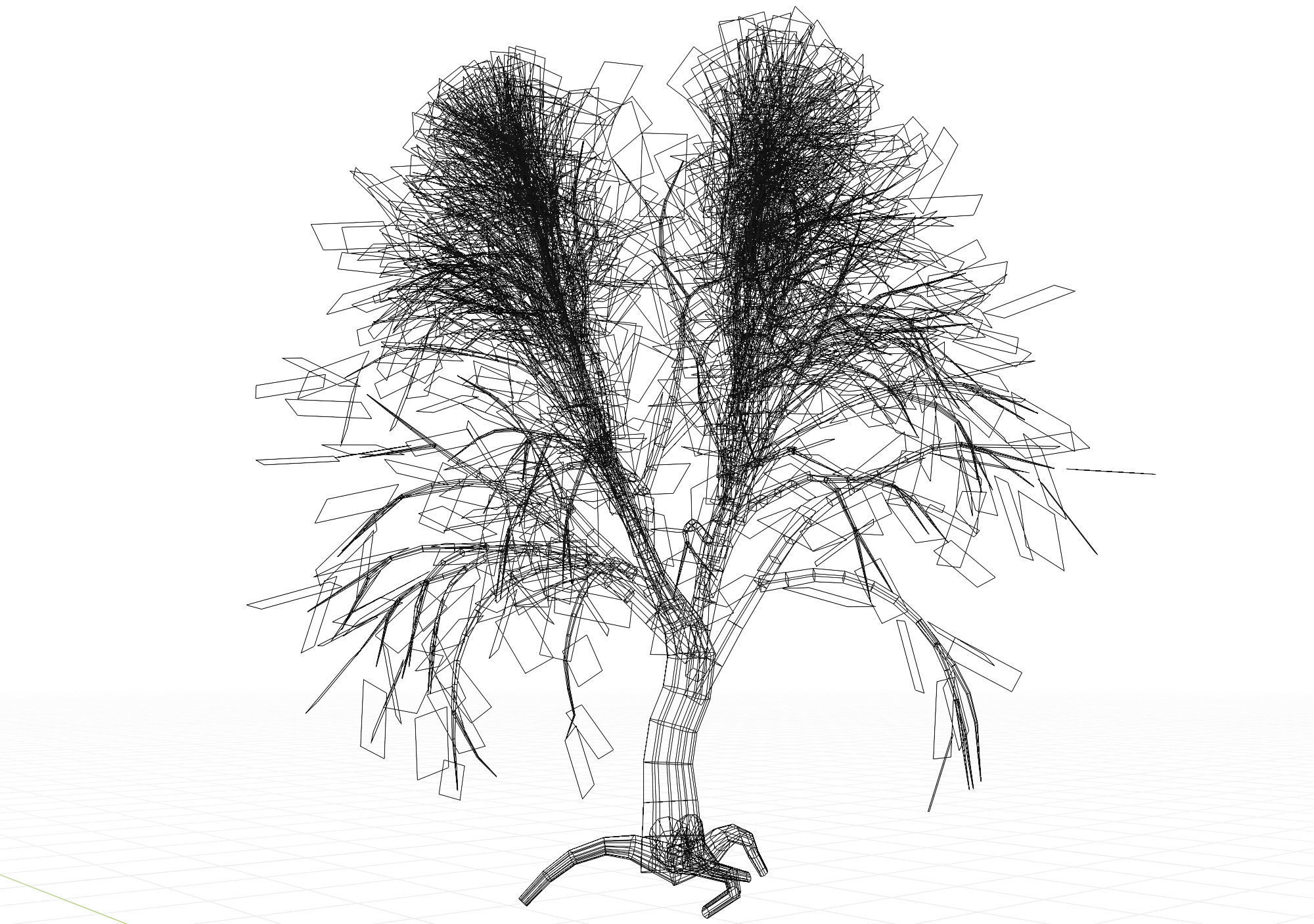 Swamp forest Low-poly 3D model_16