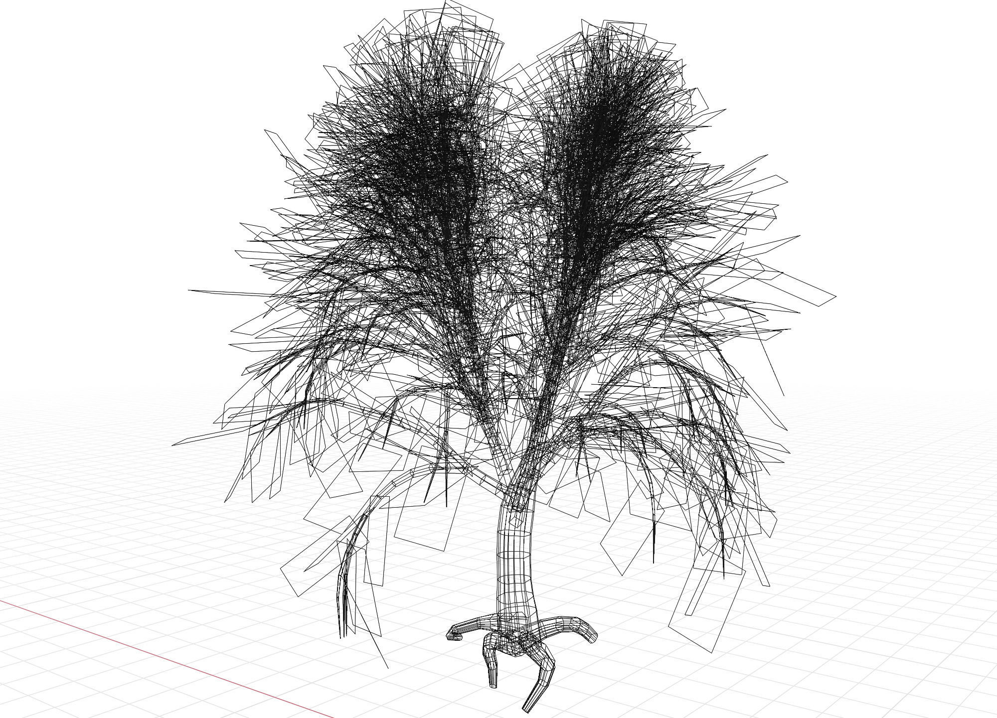 Swamp forest Low-poly 3D model_19