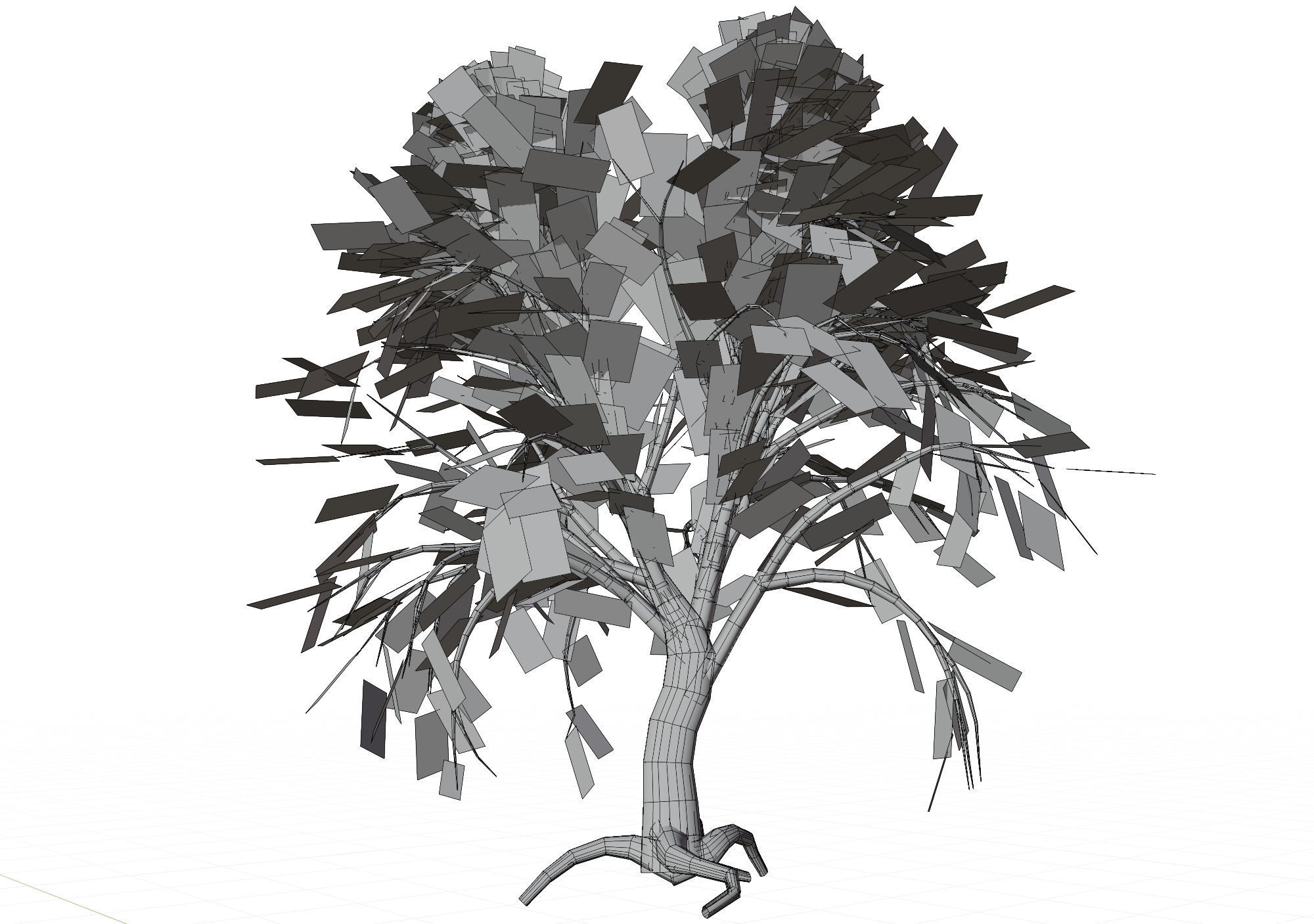 Swamp forest Low-poly 3D model_15