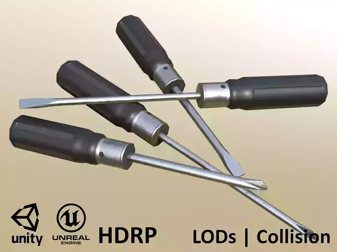 Screwdrivers Plastic Black