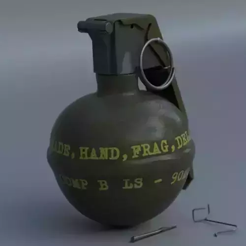 M67 Frag Grenade Free 3D model
