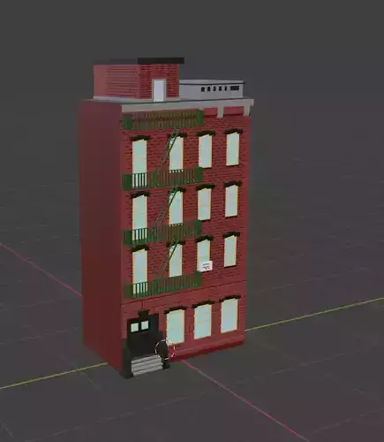 New York city house low poly