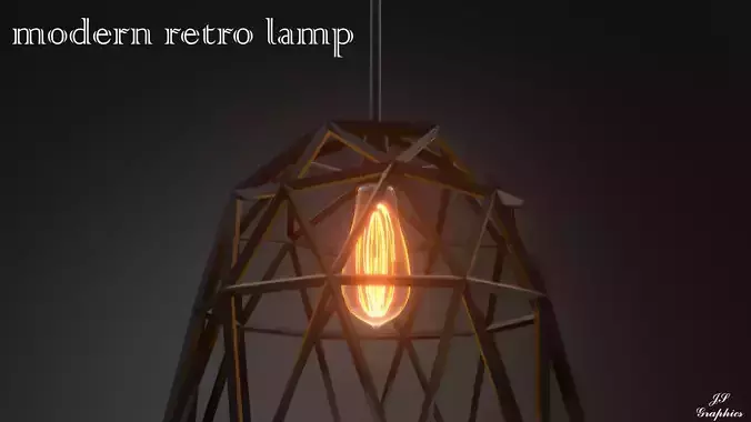 Modern hanging retro lamp