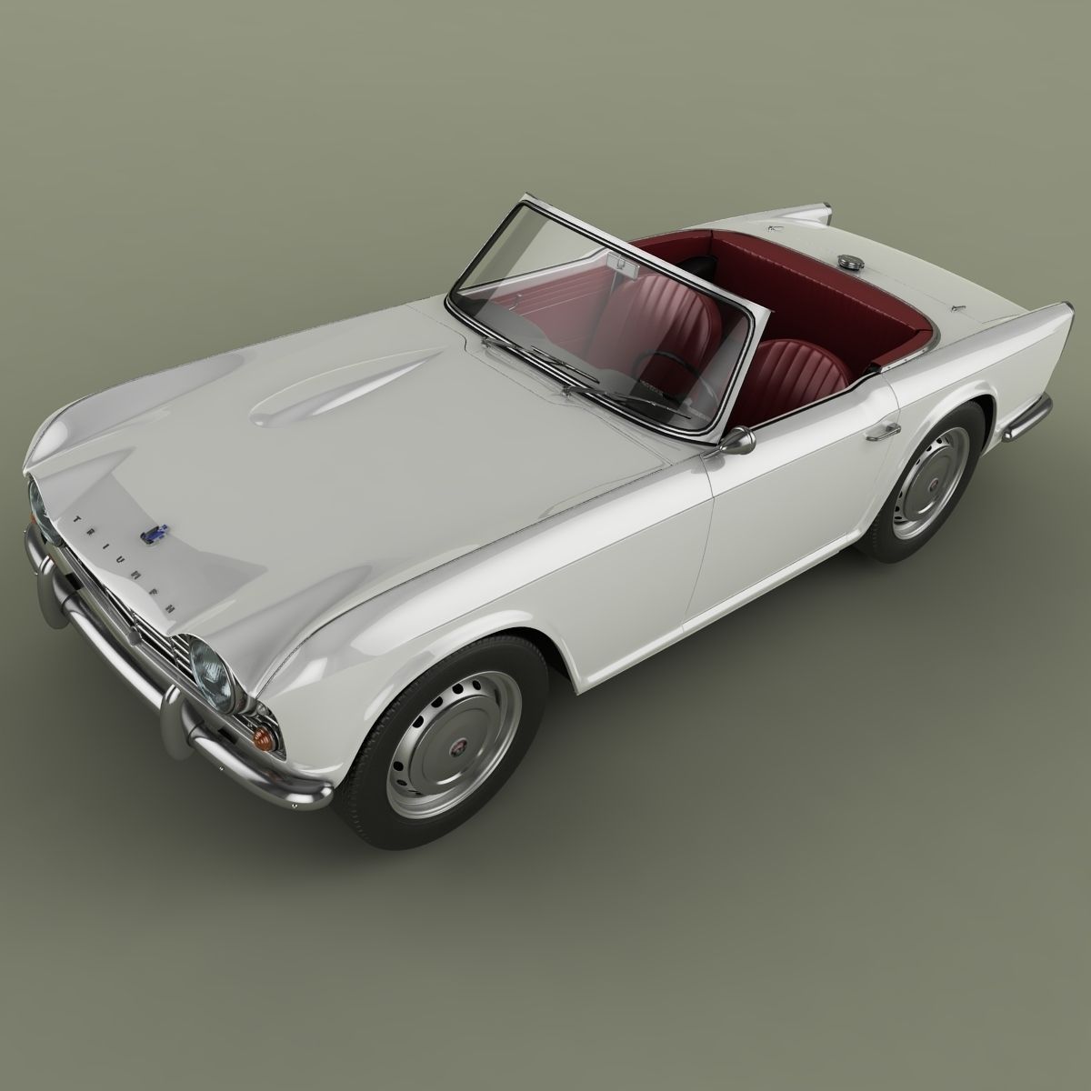 Triumph TR4 3D model_5