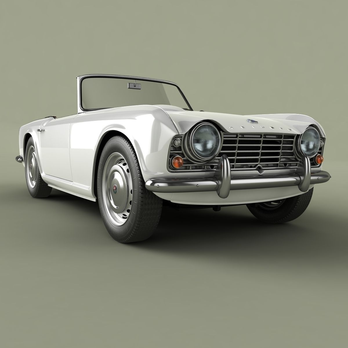 Triumph TR4 3D model_8
