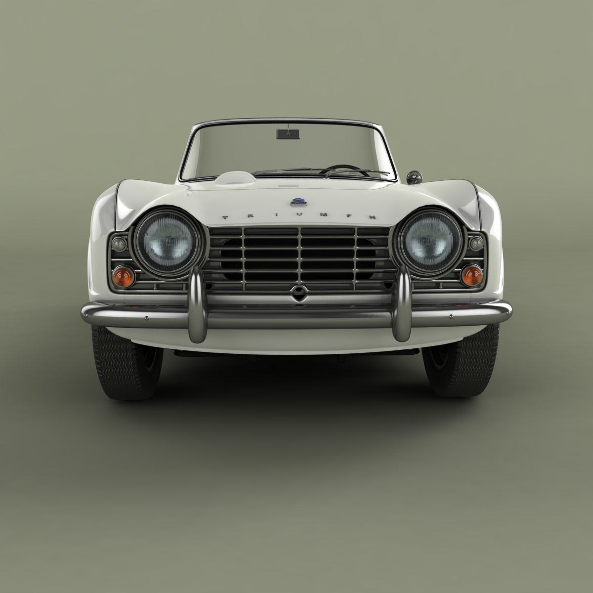 Triumph TR4 3D model_4
