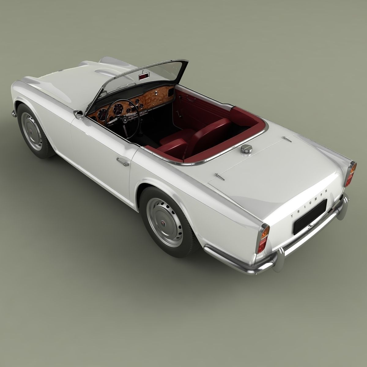 Triumph TR4 3D model_7