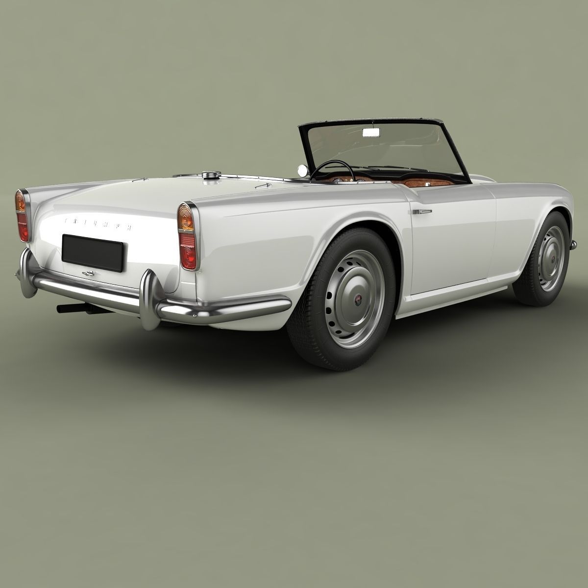 Triumph TR4 3D model_2