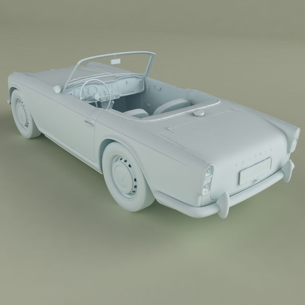 Triumph TR4 3D model_12