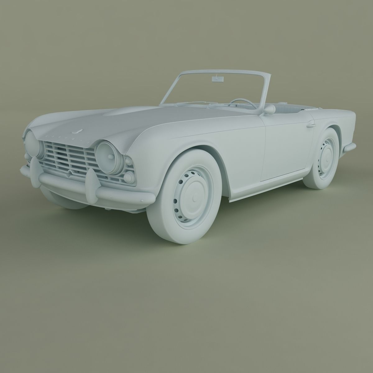 Triumph TR4 3D model_10
