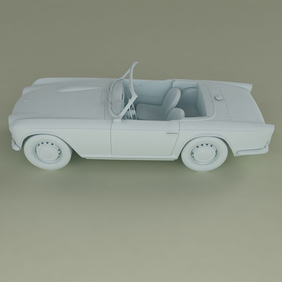 Triumph TR4 3D model_11