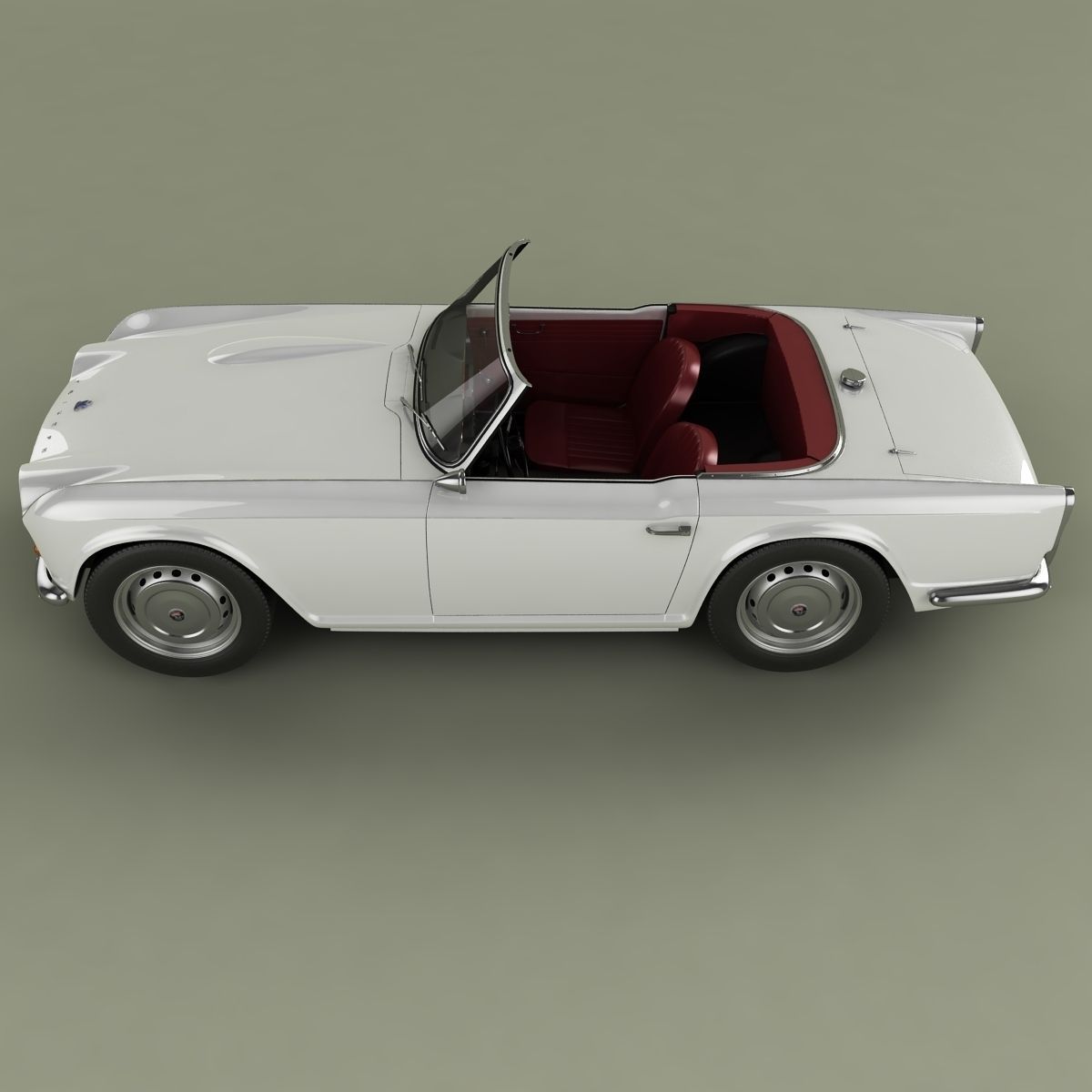 Triumph TR4 3D model_6
