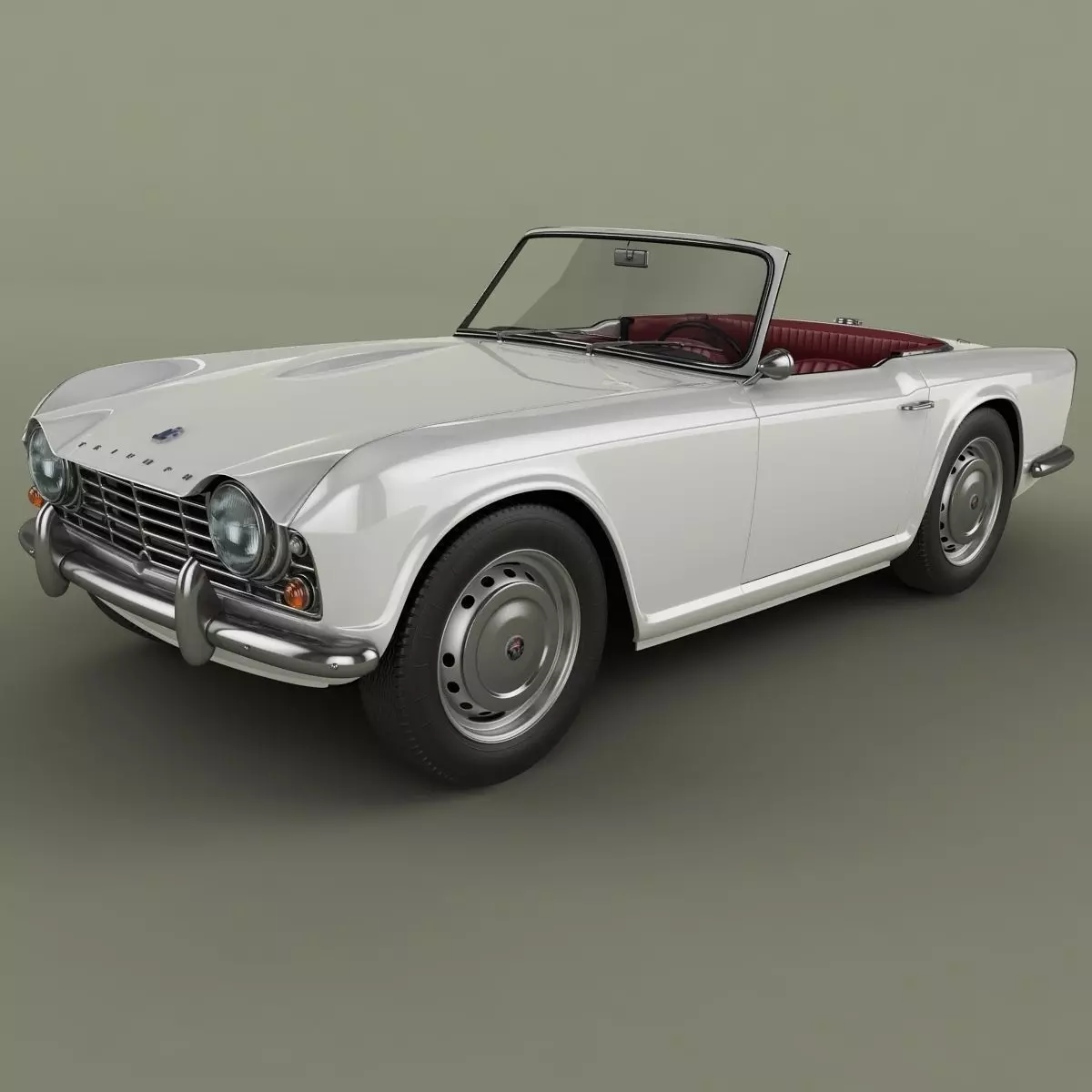 Triumph TR4 3D model_0