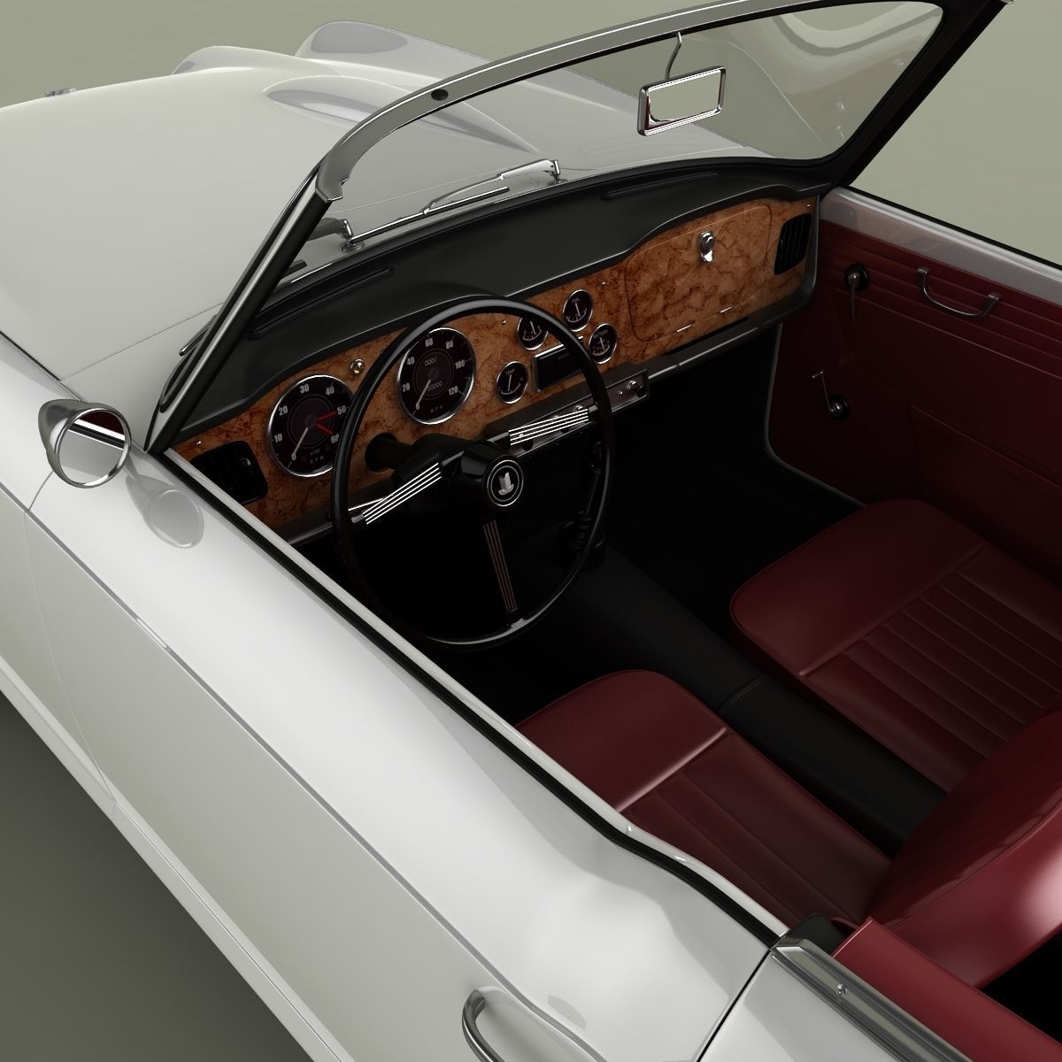 Triumph TR4 3D model_9