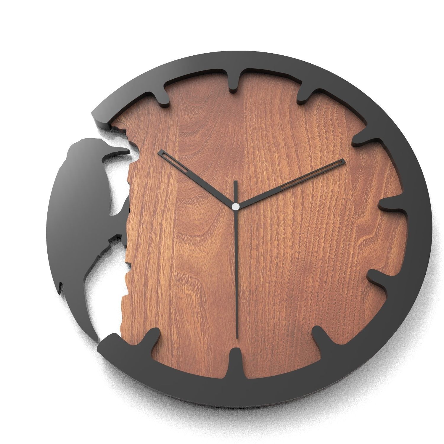 Wall Clock 3D model_4