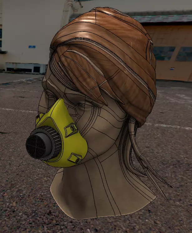 Face mask usable with comercial and improvised  filters  Free 3D print model_0