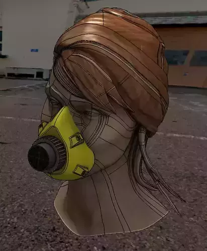 Face mask usable with comercial and improvised  filters  Free 3D print model