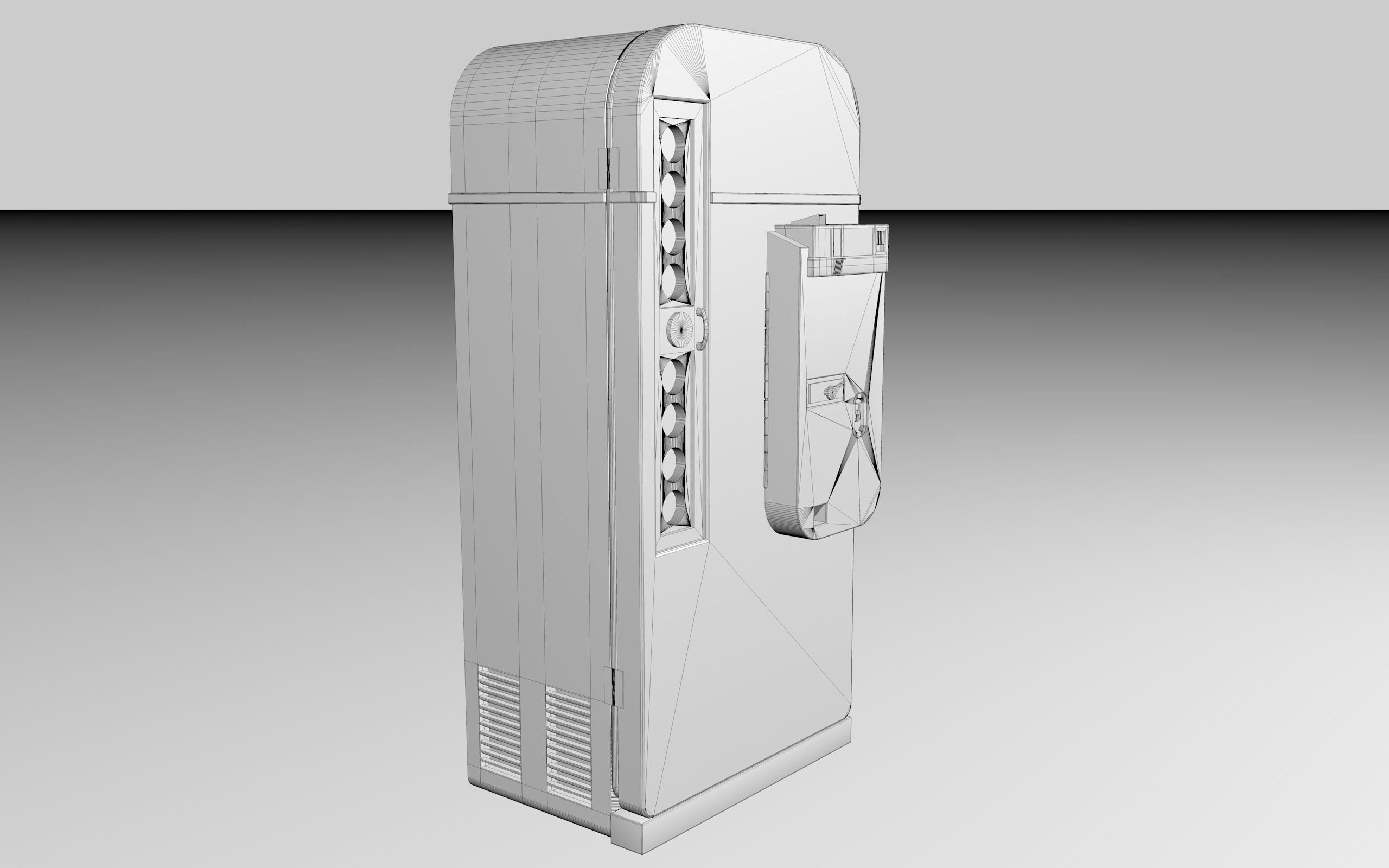 Coca Cola  Old Big   Vending Machine  design Low-poly 3D model_20