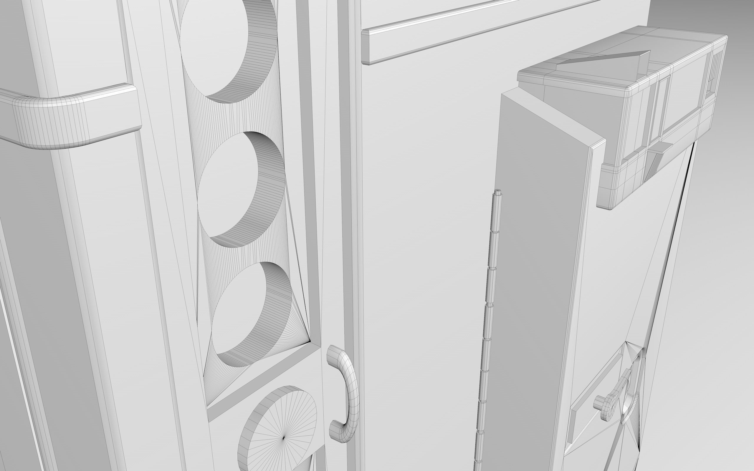 Coca Cola  Old Big   Vending Machine  design Low-poly 3D model_15