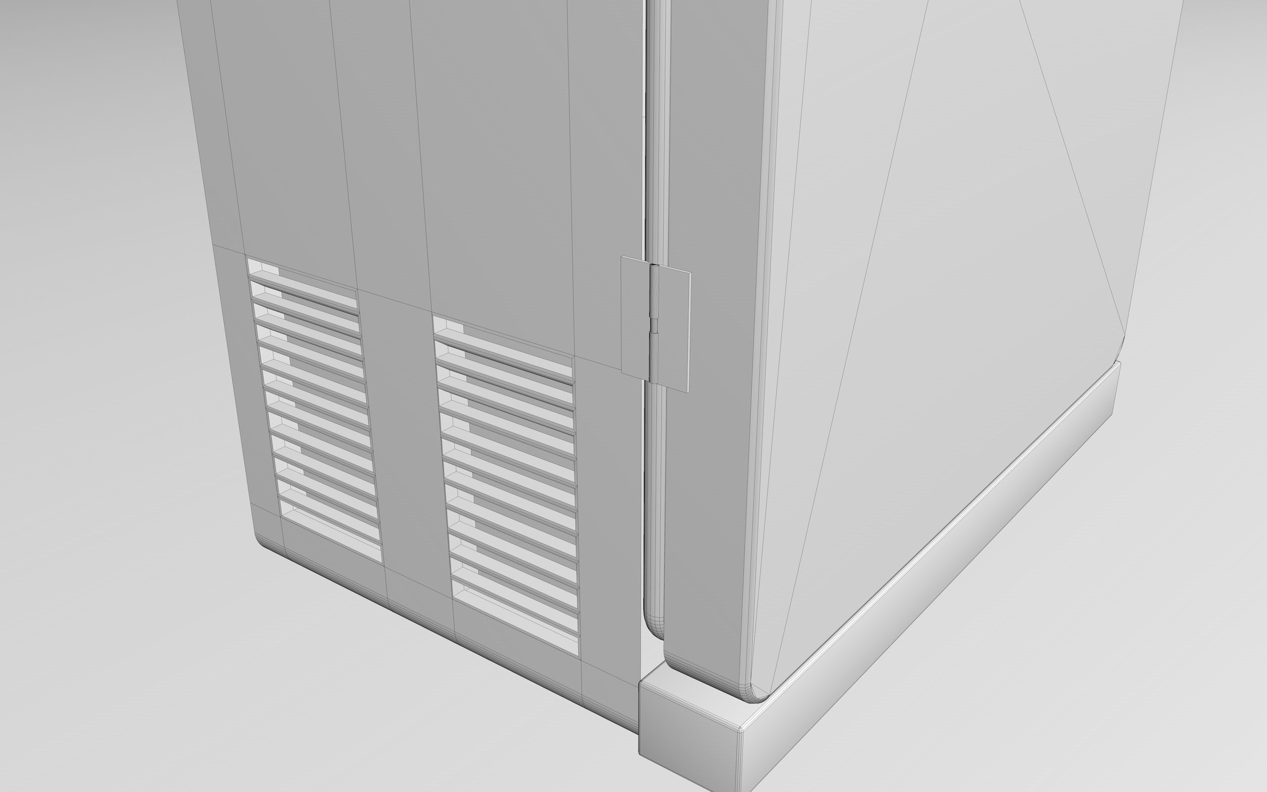 Coca Cola  Old Big   Vending Machine  design Low-poly 3D model_13