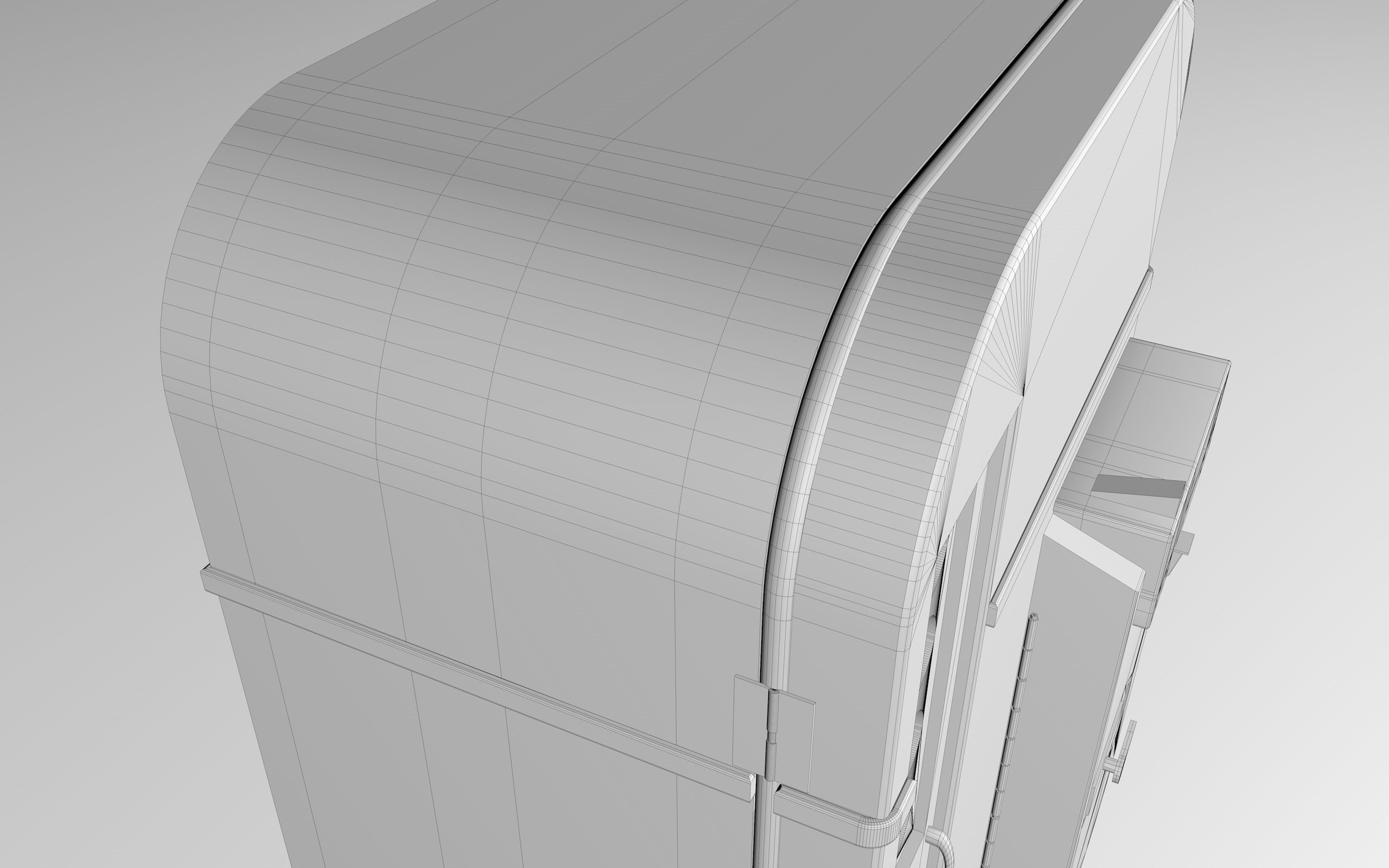 Coca Cola  Old Big   Vending Machine  design Low-poly 3D model_18