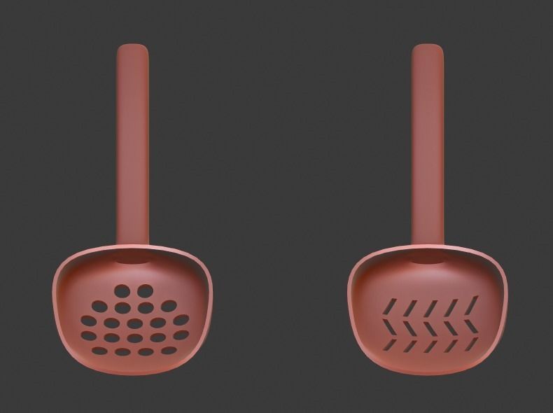 Printable Cat Litter Scoops 3D model 3D printable CGTrader