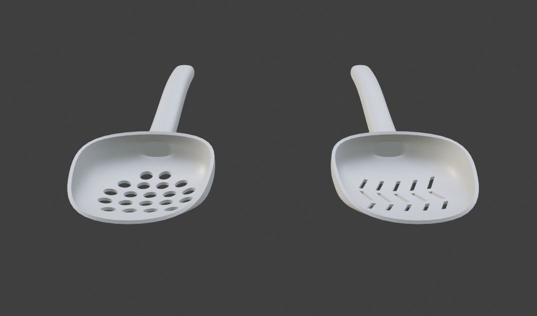 Printable Cat Litter Scoops 3D model 3D printable CGTrader