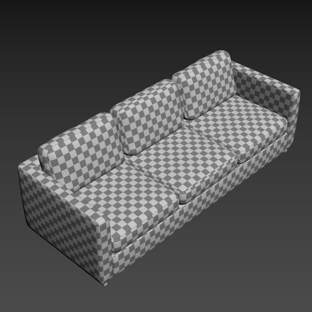 Stylish Seat three 3D model_5