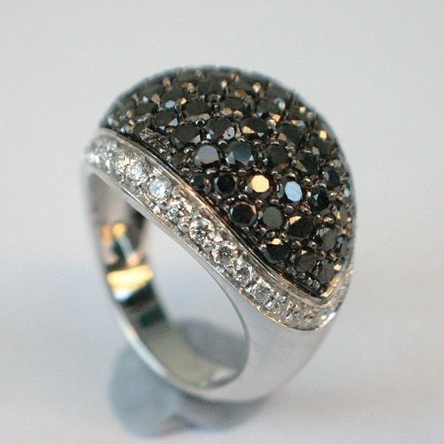 PAVE ring 3D print model Anello Pave An39 3D print model